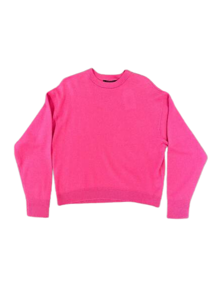 Sweaters Brazeau Tricot Slouchy Cashmere Sweater in Hot Pink Brazeau Tricot