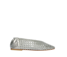 SHOES Riley Woven Flat in Silver Freda Salvador