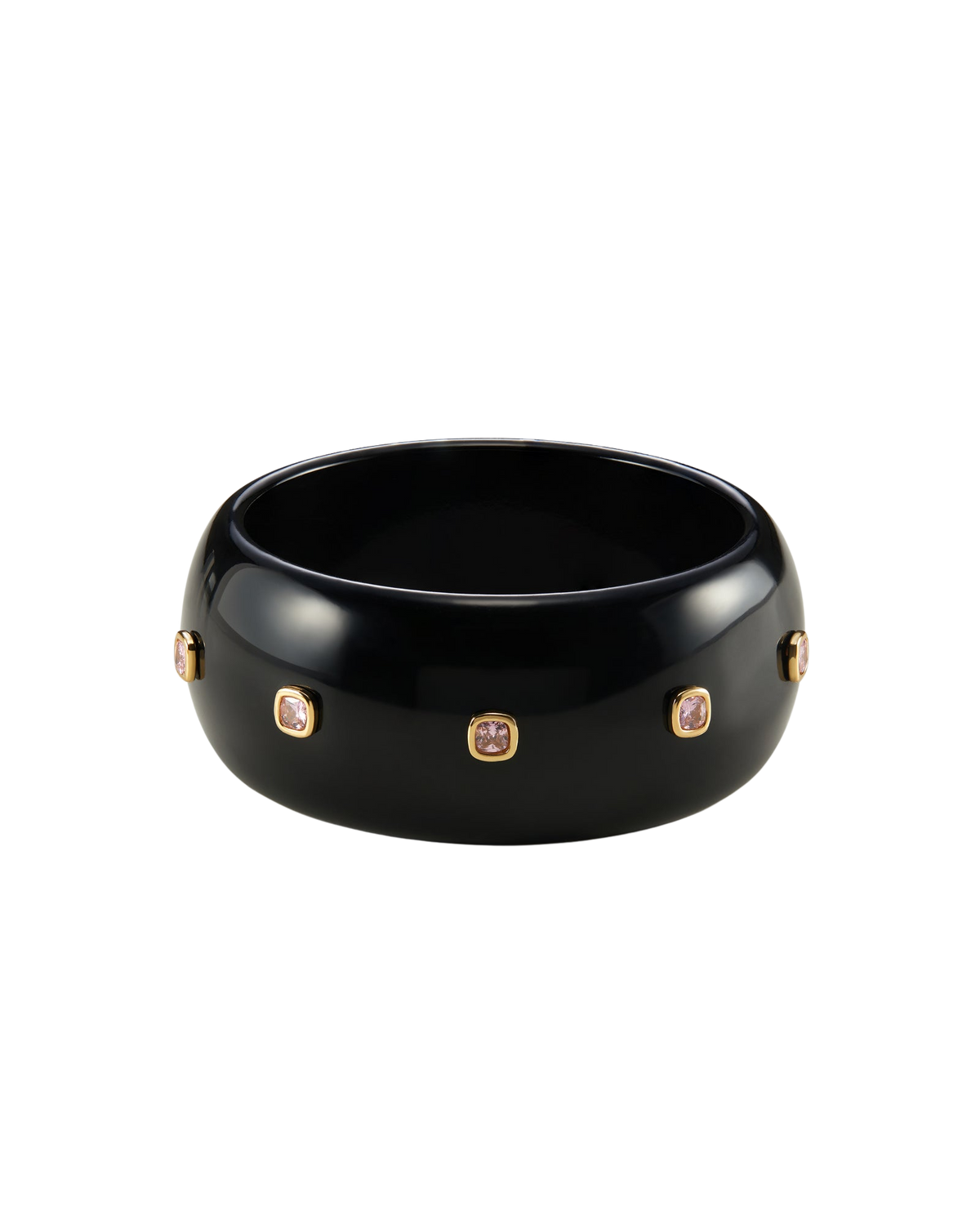 FASHION JEWELRY St. Lucia Lucite Cuff in Black Luv Aj