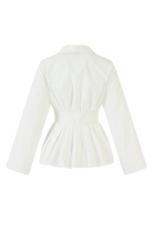 BLOUSES/SHIRTS/TOPS Boogie Woogie Bugle Boy Top in White Rosie Assoulin