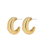 FASHION JEWELRY XL Georgia Ridged Hoops Luv Aj