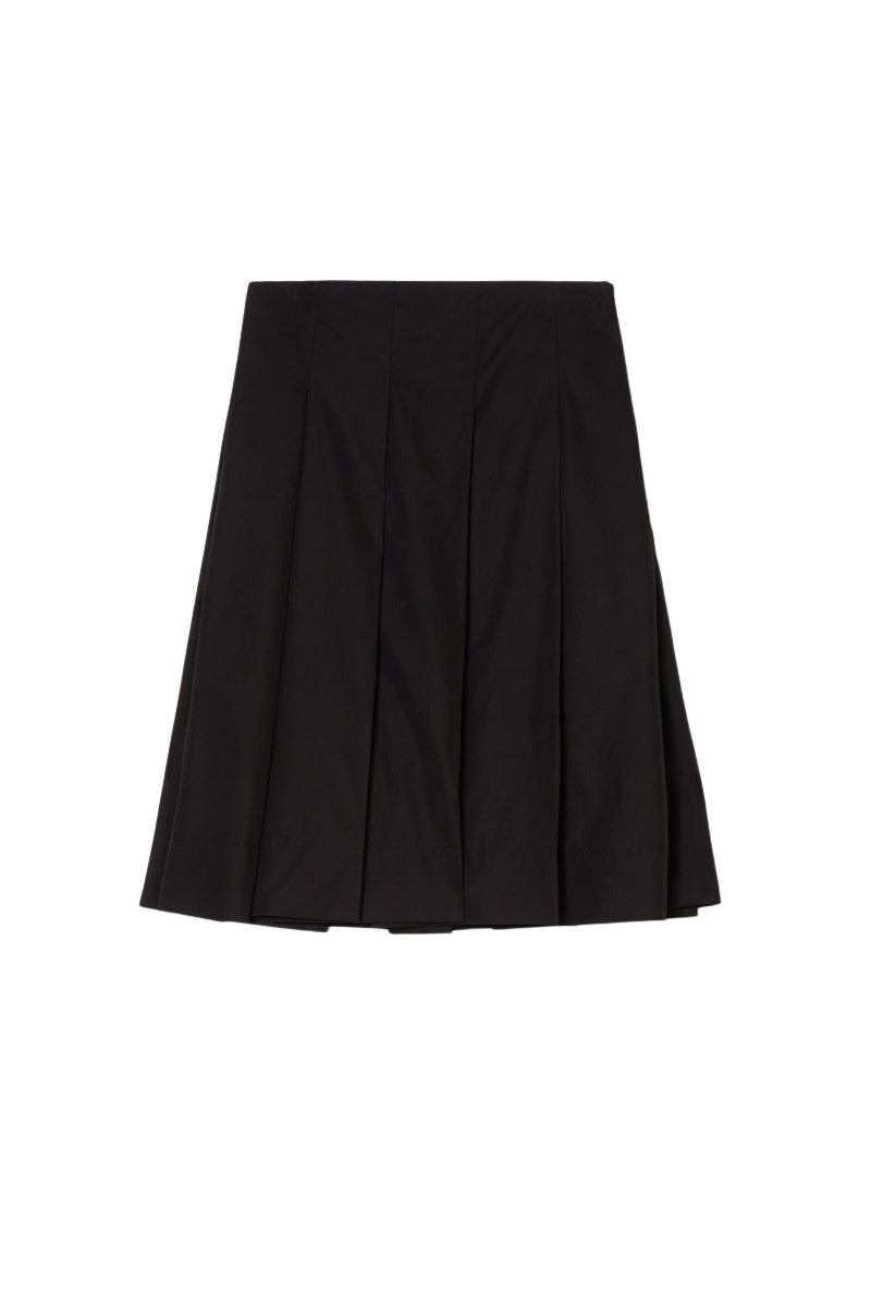 SKIRTS Pleat Skirt in Black Atelier Delphine