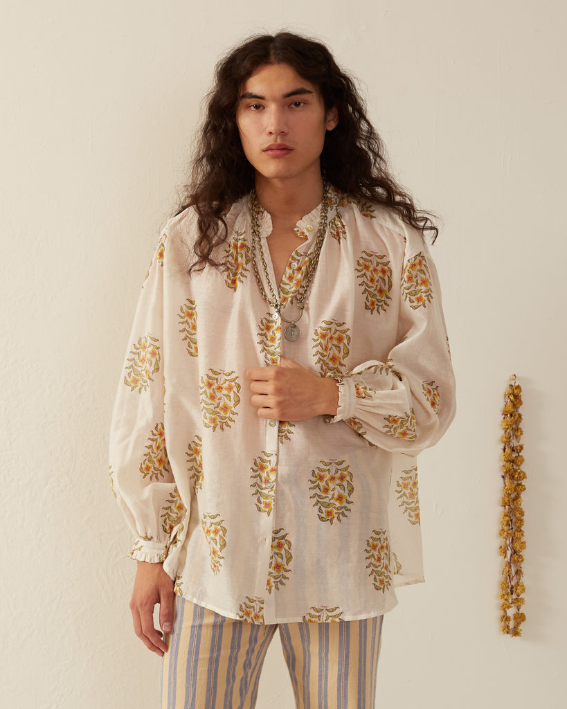 Tops Alix of Bohemia Poet Buttercup Top in White Butter Alix of Bohemia