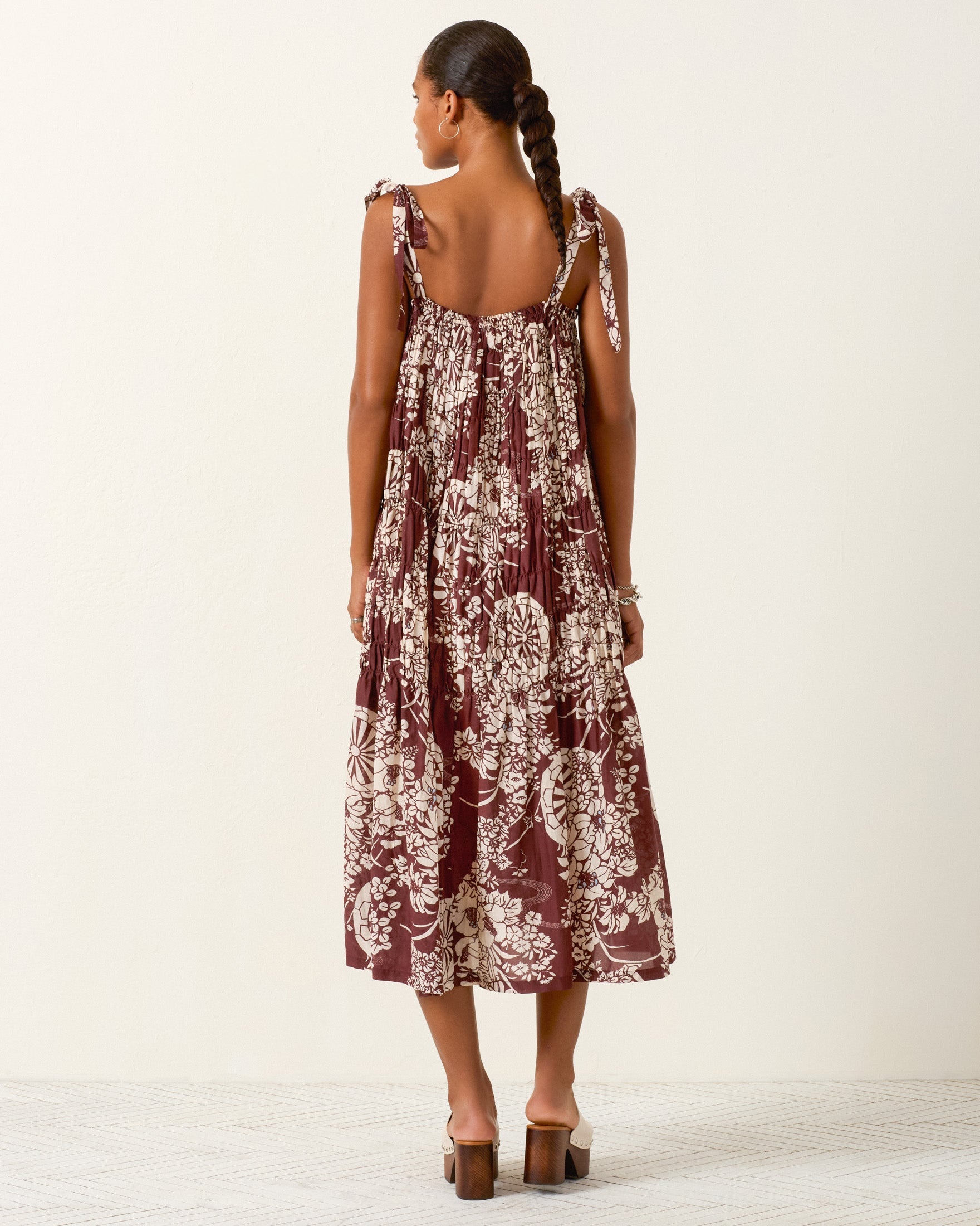 DRESSES/JUMPSUITS Emrys Auburn Spoke Dress in Dark Brown Alix of Bohemia