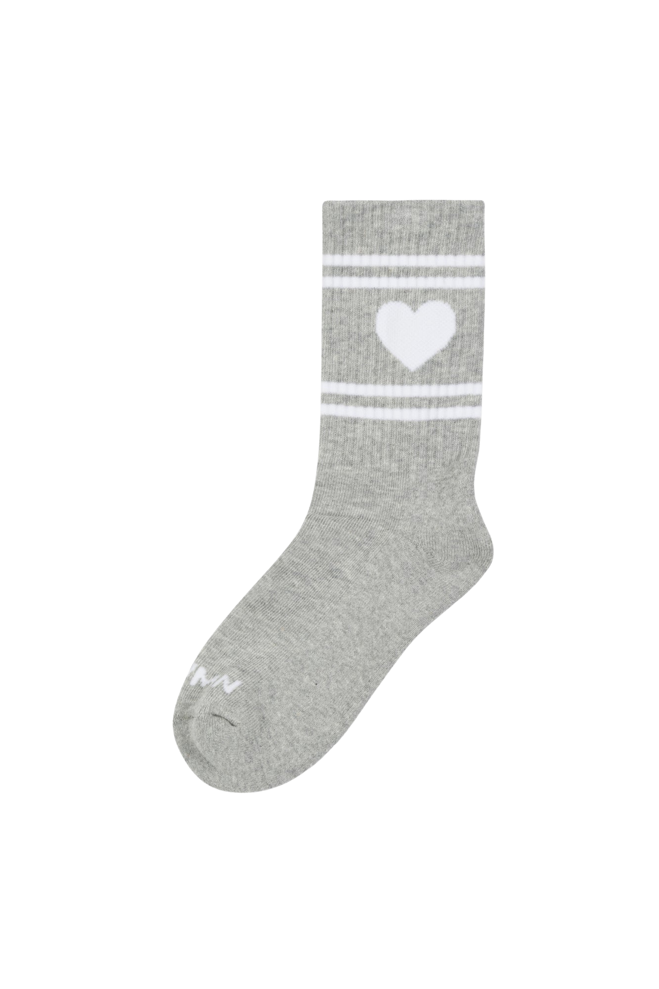 ACCESSORIES Heart Logo Crew Socks in Heather Grey SPRWMN