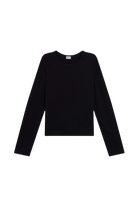 TEES/TANKS Margo Long Sleeve Tee in Black Leset
