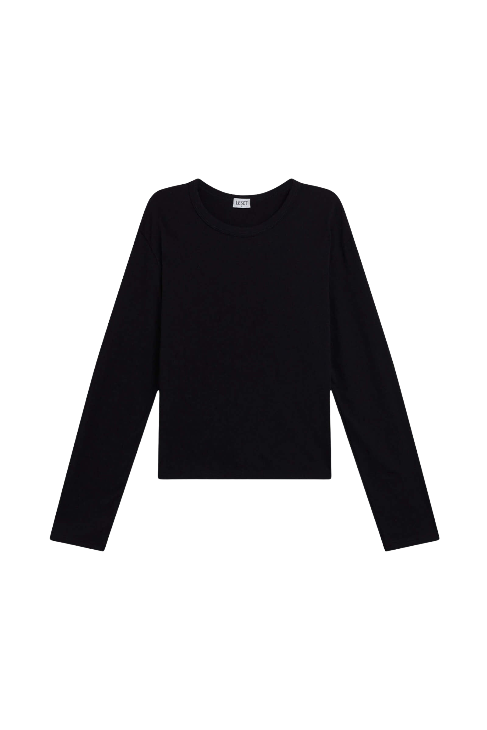 TEES/TANKS Margo Long Sleeve Tee in Black Leset