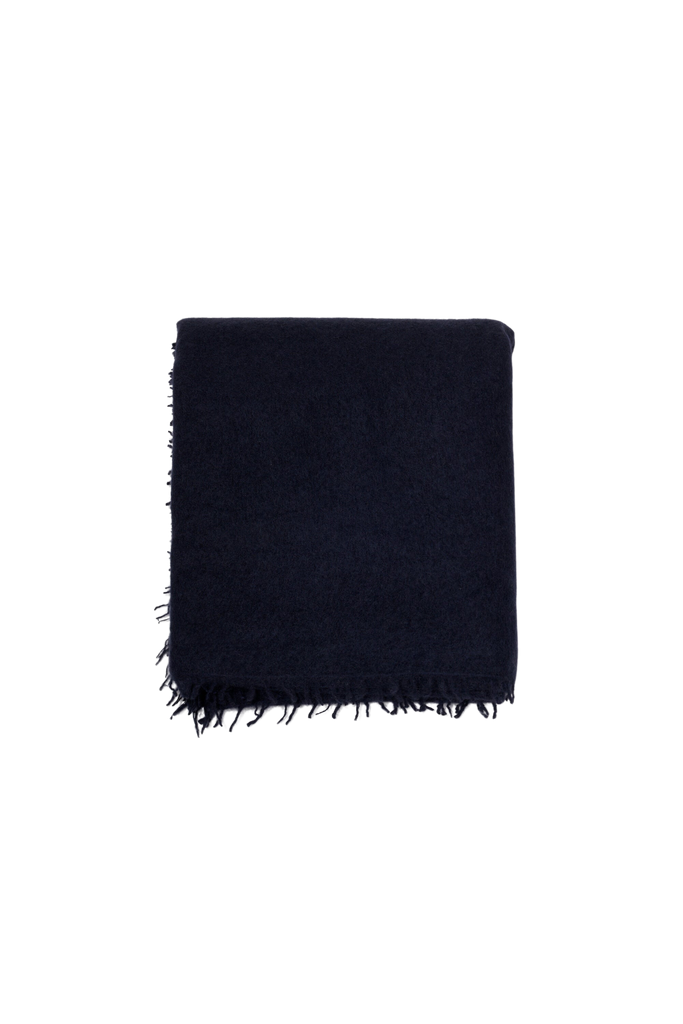 Scarves Organic by John Patrick Felted Cashmere Stole in Navy Organic by John Patrick