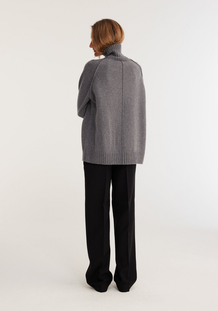 SWEATERS WOOL CASHMERE TURTLENECK ROHE