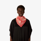 ACCESSORIES Piranesi Square Scarf in Red Inoui Editions