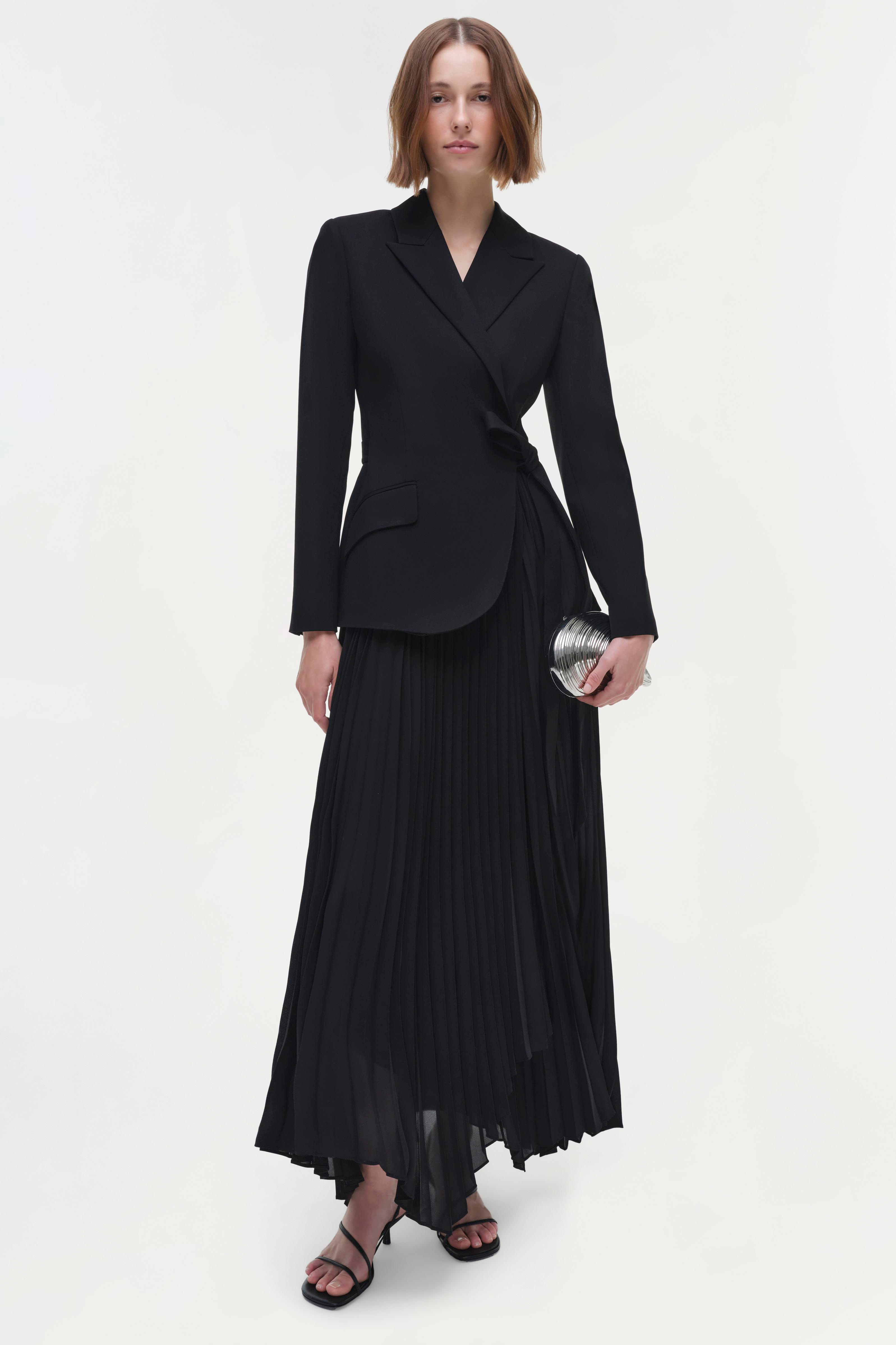 DRESSES/JUMPSUITS Ambretta Combo Blazer Dress in Black Simkhai