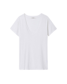 TEES/TANKS Carol V-Neck Tee in White Nili Lotan