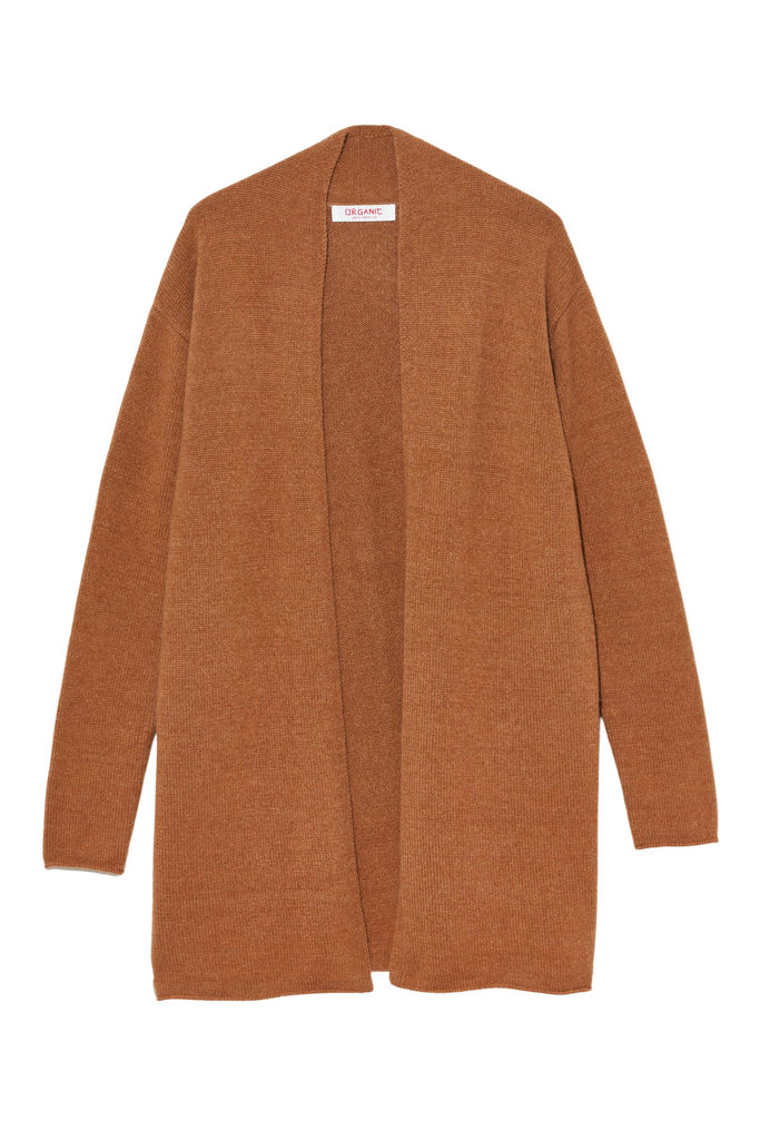 Sweaters Organic by John Patrick Open Cardigan in Vicuna Organic by John Patrick