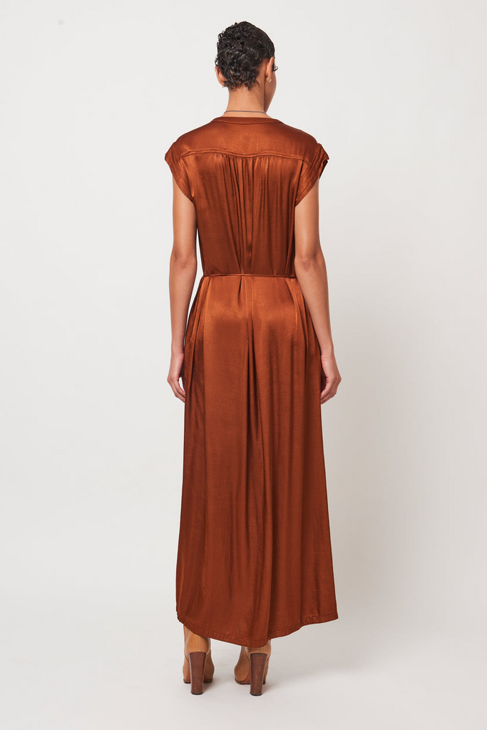 Dresses Raquel Allegra Violet Maxi Dress in Rust Raquel Allegra