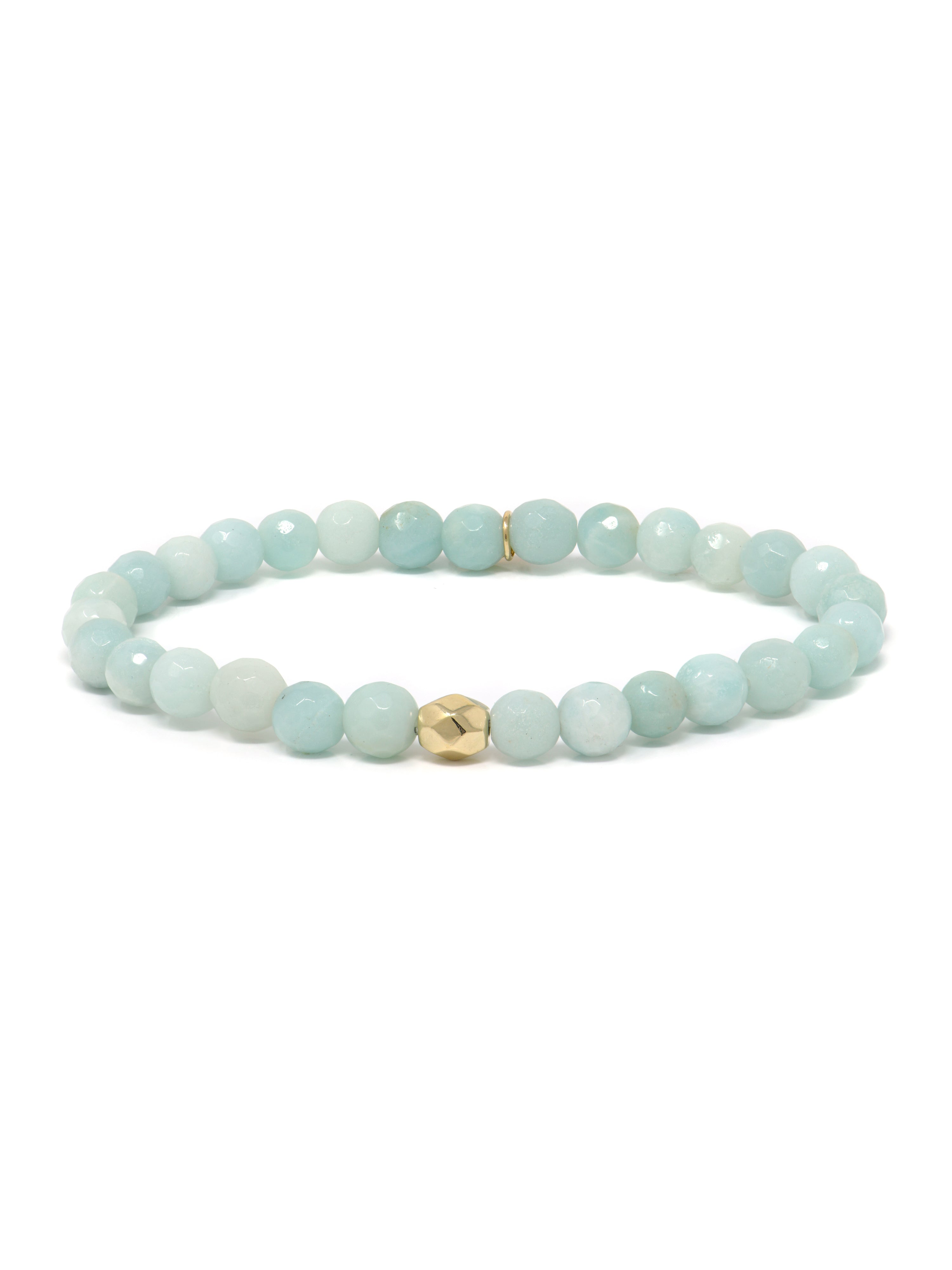 JEWELRY Faceted Amazonite 6MM Beaded Bracelet Anzie