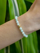 JEWELRY Faceted Amazonite 6MM Beaded Bracelet Anzie