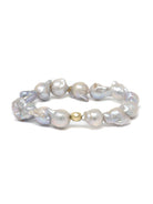 JEWELRY Baroque Grey Pearl 9.5-12MM Beaded Bracelet Anzie