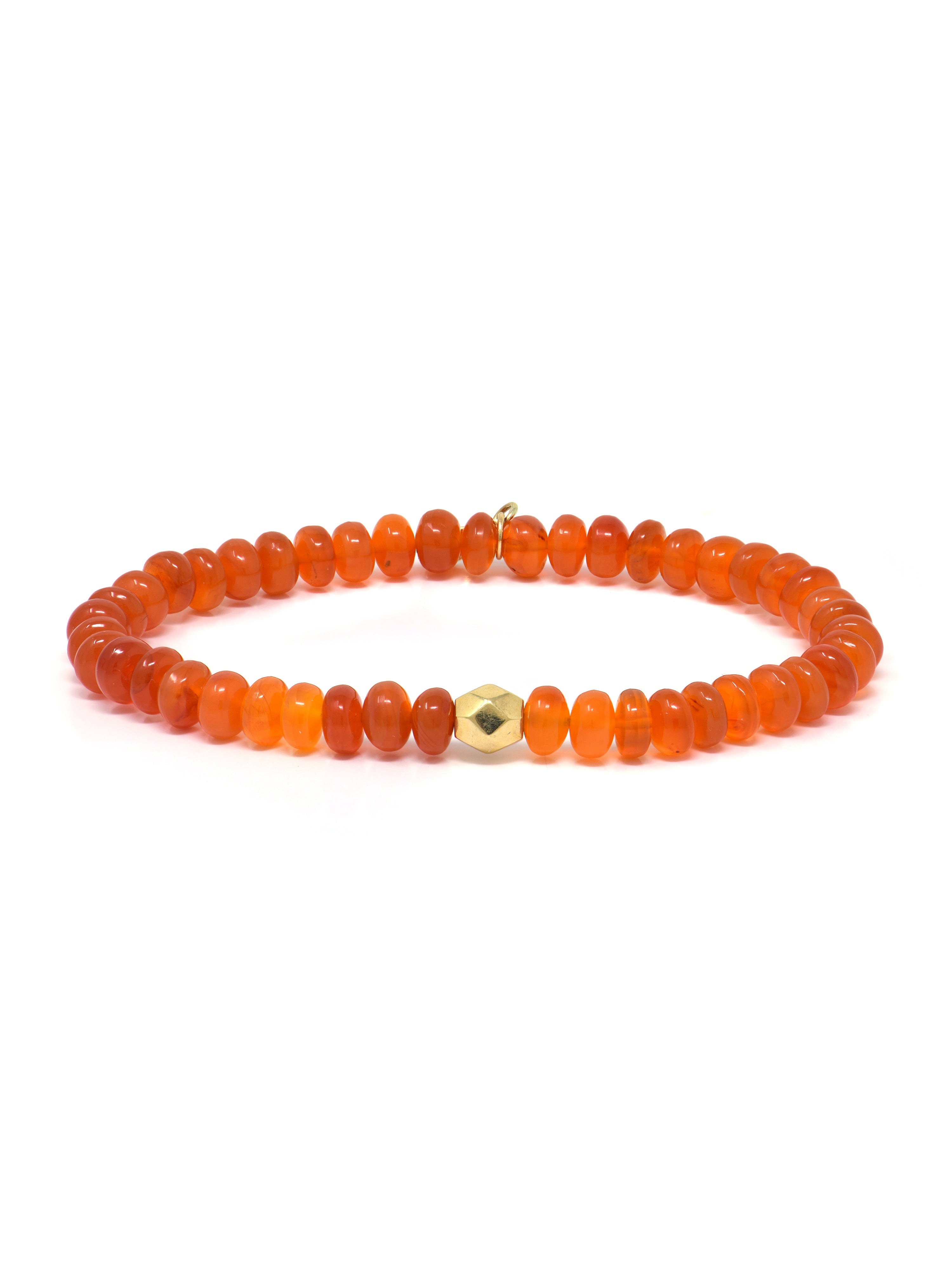 JEWELRY Smooth Carnelian Opal 5-6MM Beaded Bracelet Anzie