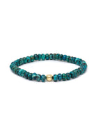 JEWELRY Smooth Rondelle Chrysocolla 6MM Beaded Bracelet Anzie