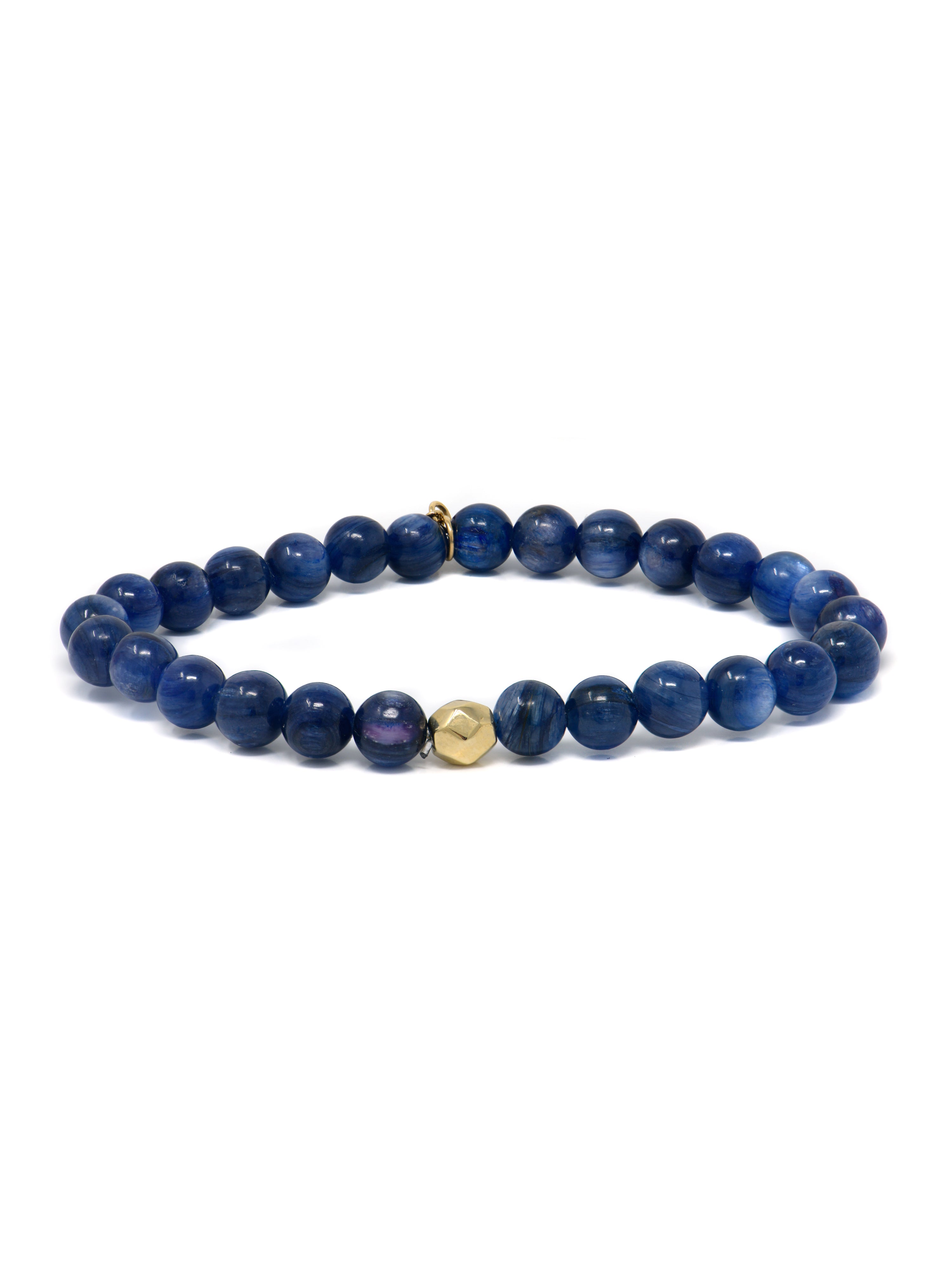JEWELRY Midnight Kyanite 6MM Beaded Bracelet Anzie