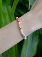 JEWELRY Rondelle Multicolor Opal Bracelet 6MM Beaded Bracelet Anzie