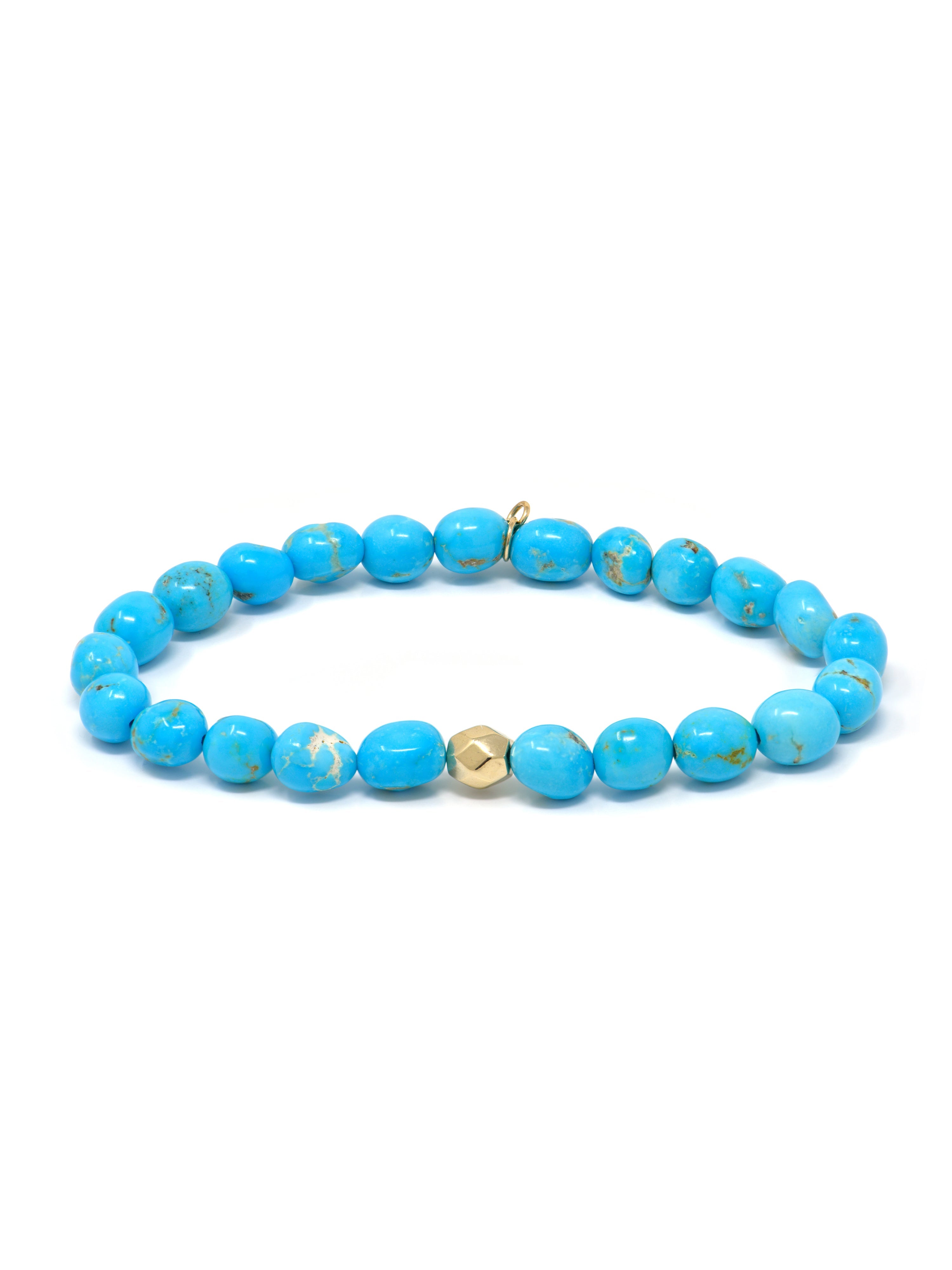 JEWELRY Turquoise Nugget Beaded Bracelet Anzie