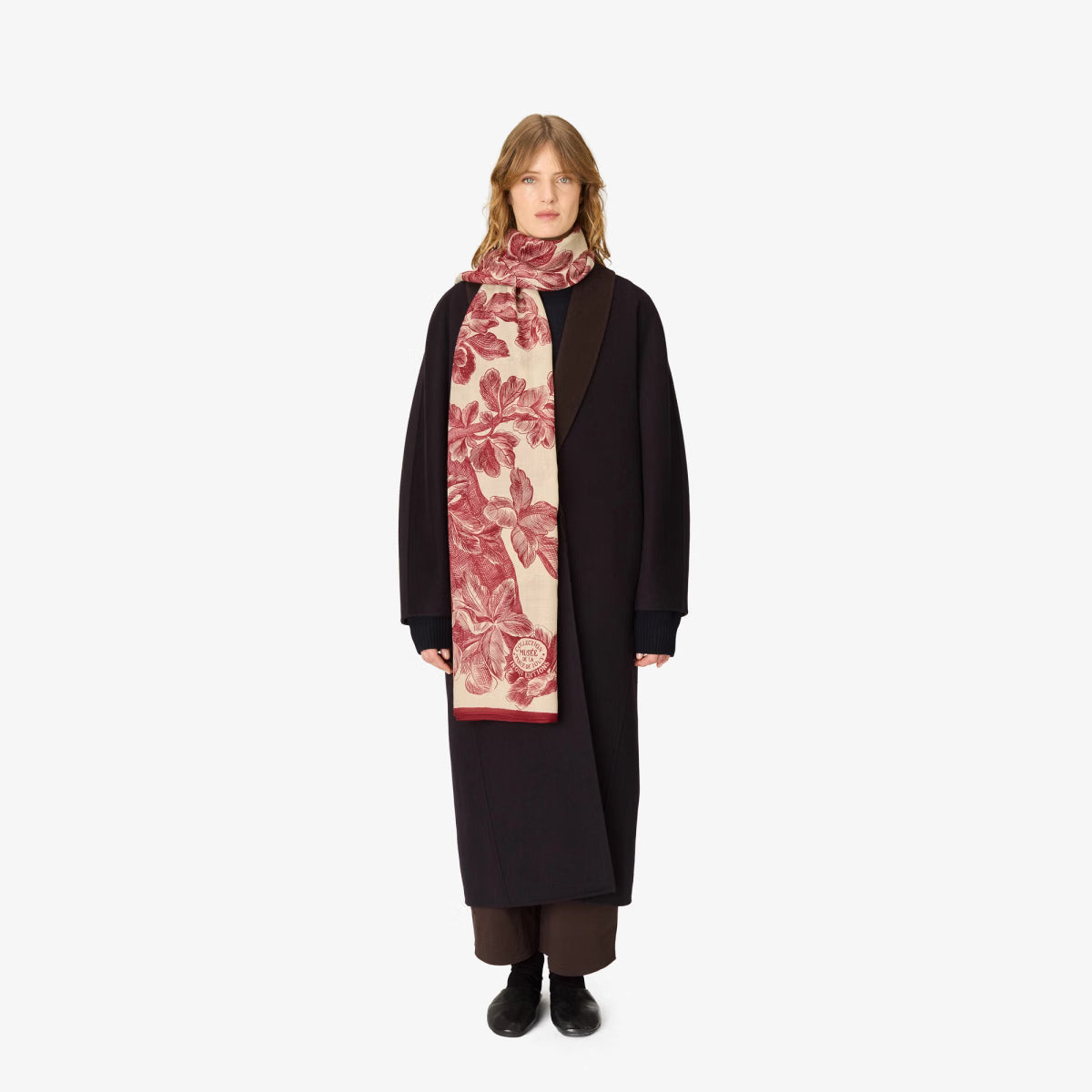 ACCESSORIES Arboris Scarf in Burgundy Inoui Editions