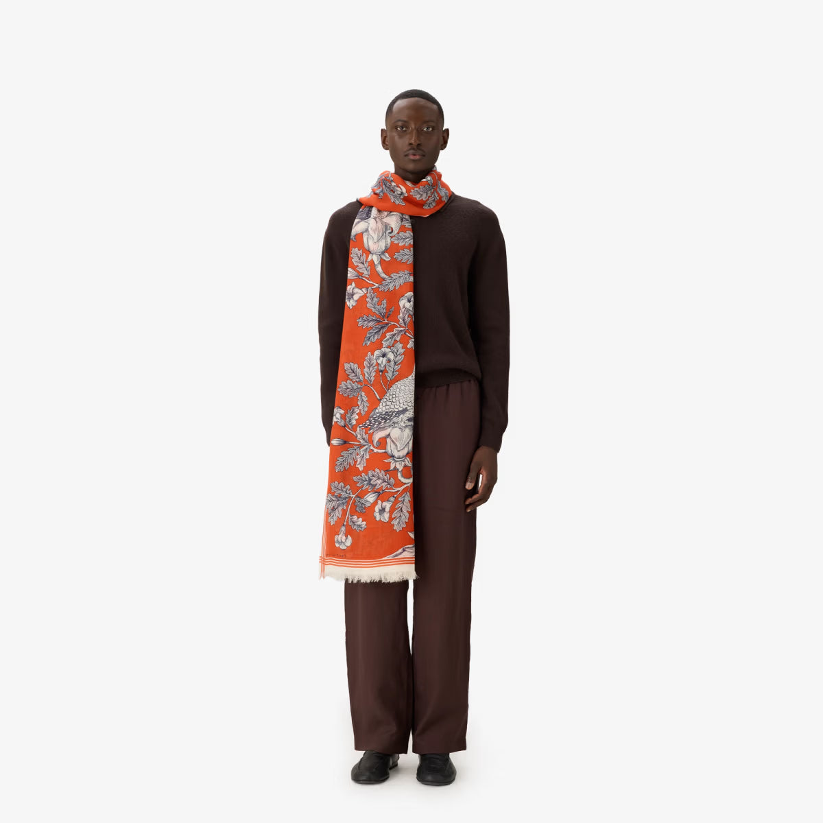 ACCESSORIES Archimede Scarf in Orange Inoui Editions