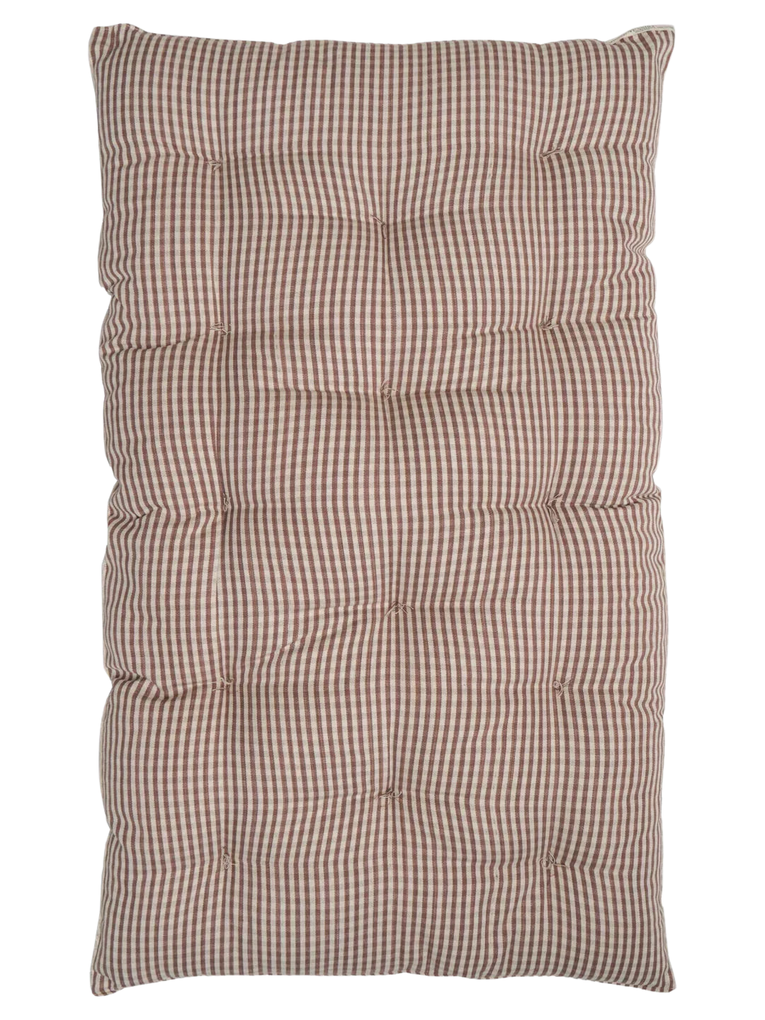 HOME DECOR Large Pet Bed in Chocolate and Off White Stripe Tensira