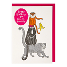 BOOKS/STATIONERY Monkey Happy Birthday - Greeting Card Archivist Gallery