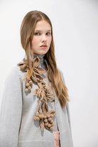 SWEATERS Cotton Floral Cardigan in Pearl Psophia