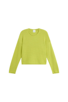 SWEATERS Mae Crewneck in Chartreuse Leset