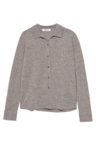 SWEATERS Button Up Shirt in Grey Melange Organic by John Patrick