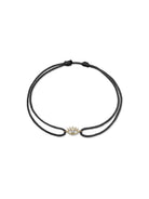 JEWELRY Diamond Evil Eye Lash Silk Cord Bracelet in Black Anzie