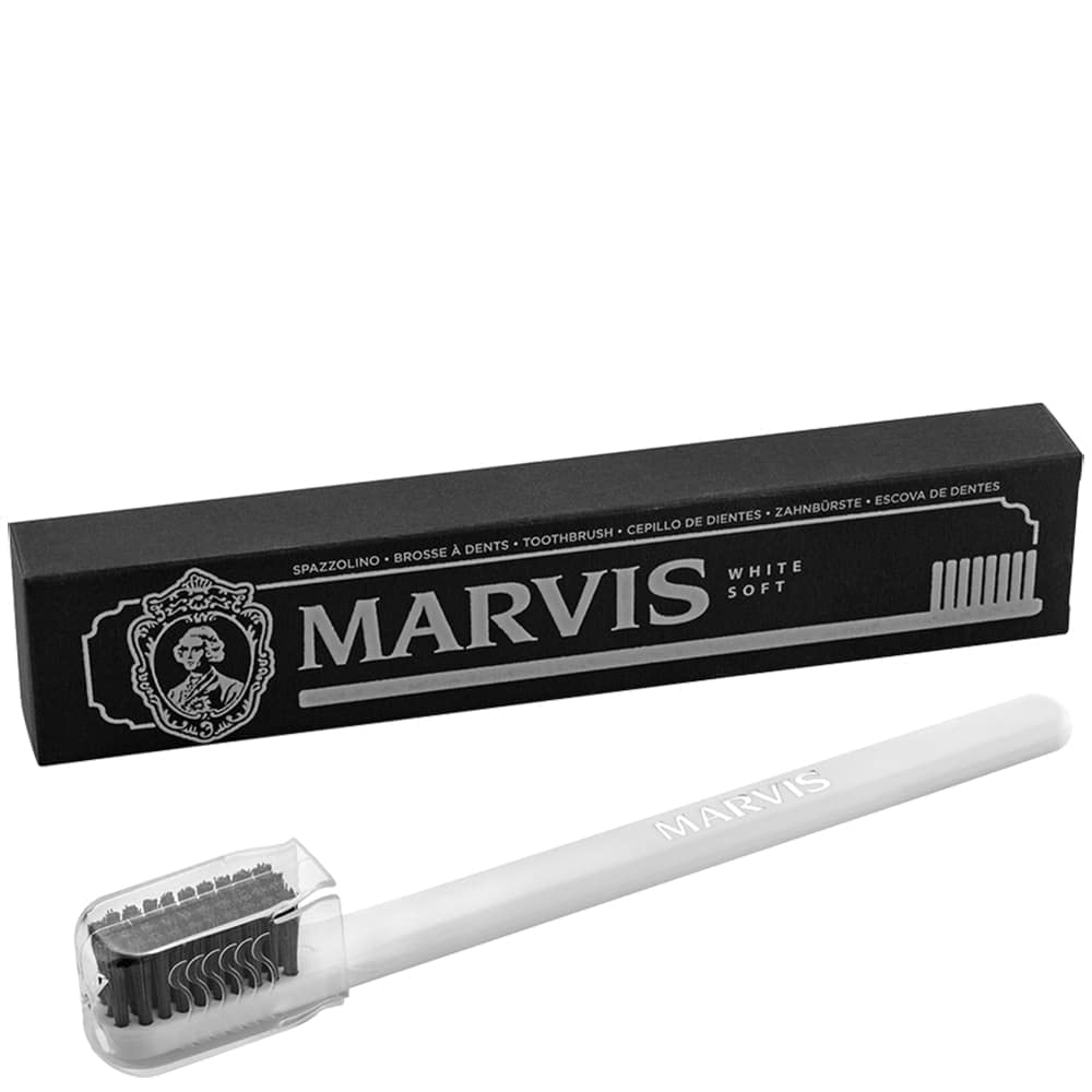 APOTHECARY Soft Toothbrush in White Marvis