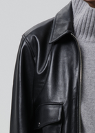COATS/JACKET Zip Front Bomber Jacket in Black Citizens of Humanity