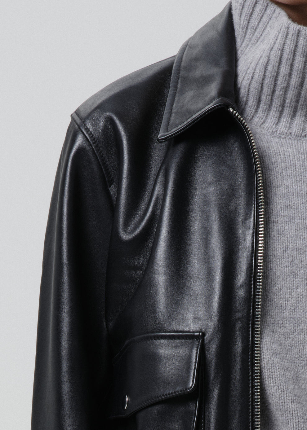 COATS/JACKET Zip Front Bomber Jacket in Black Citizens of Humanity