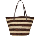 HANDBAGS BIENO TOTE IN BROWN STRIPE Bembien
