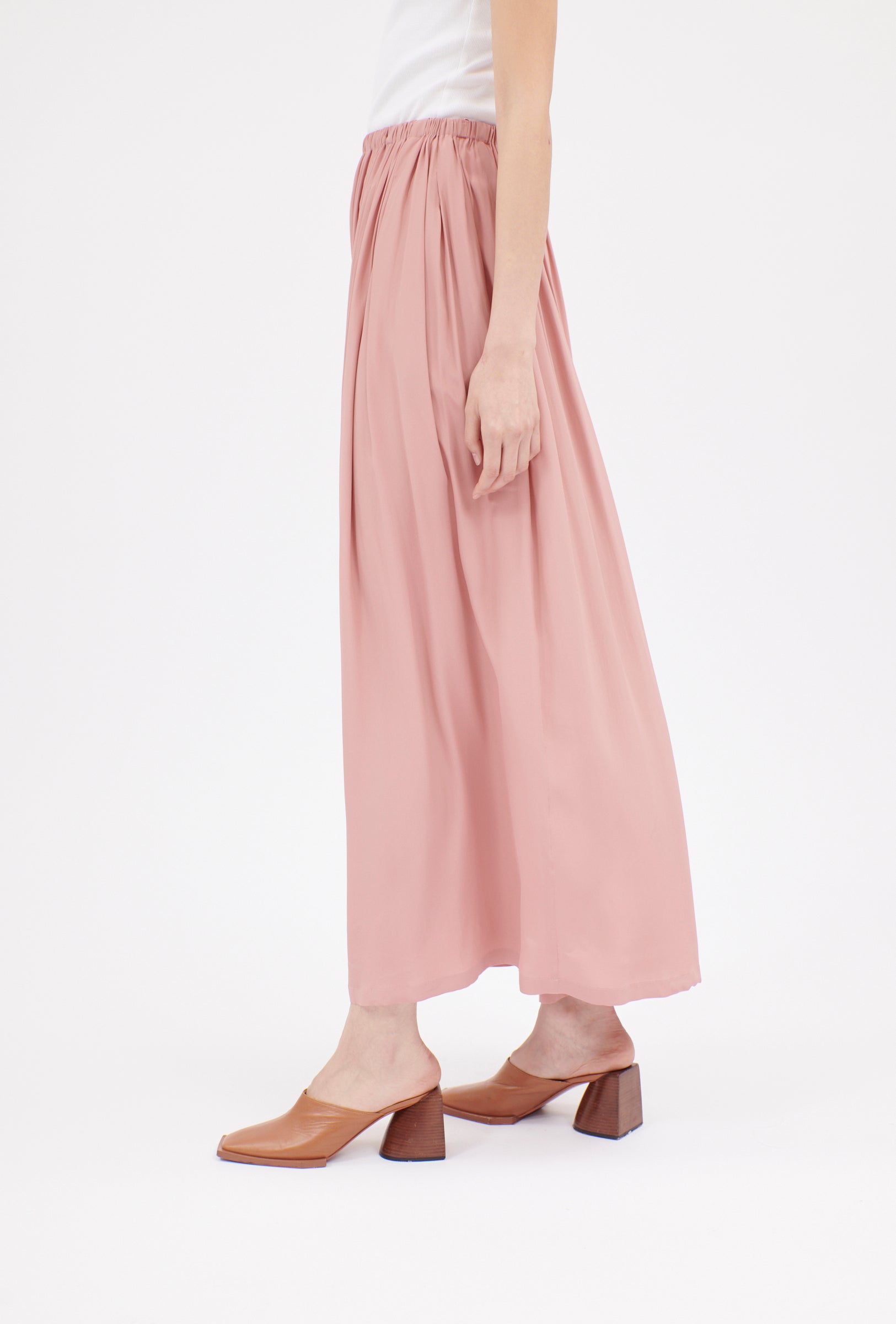 SKIRTS Silk Skirt in Blush Odeeh