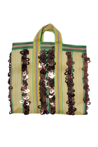 HANDBAGS BRONZE STRIPE HANDBAG Chan Luu