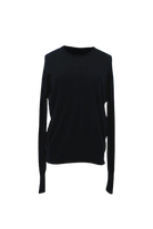 SWEATERS Long Sleeve Crewneck in Black CT Plage