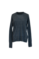 SWEATERS Long Sleeve Crewneck in Charcoal Grey CT Plage