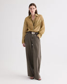 BLOUSES/SHIRTS/TOPS Something Borrowed Shirt in Kelp TWP