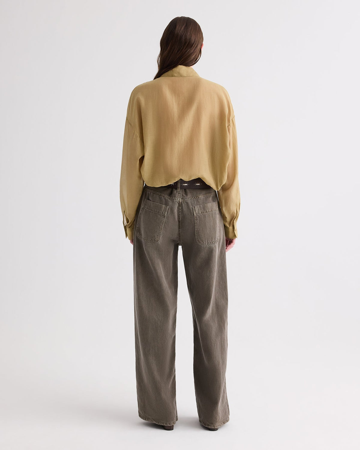 BLOUSES/SHIRTS/TOPS Something Borrowed Shirt in Kelp TWP