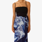 ACCESSORIES Croco Scarf in Navy Inoui Editions