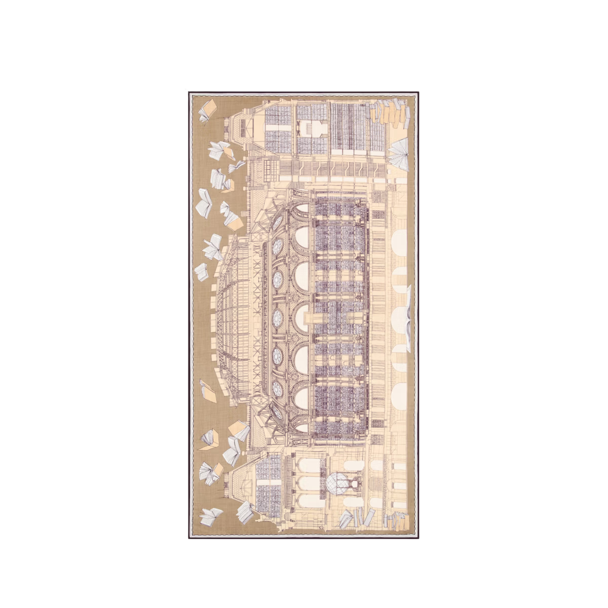 ACCESSORIES Vivienne Scarf in Brown Inoui Editions