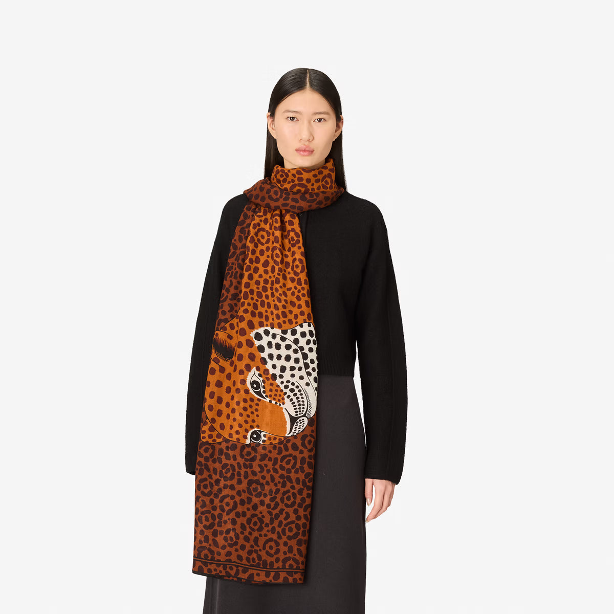 ACCESSORIES Felis Scarf in Burgundy Inoui Editions