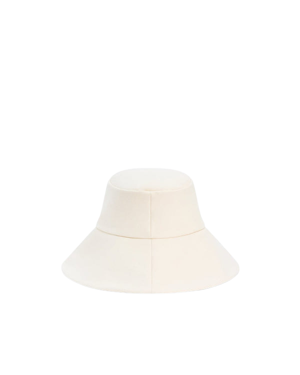 HATS Walker Cotton Bucket Hat in Off White Janessa Leone