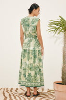 DRESSES/JUMPSUITS Sara Midi Dress in Green Alemais