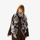 ACCESSORIES Archimede Scarf in Navy Inoui Editions